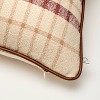 18"x18" Fall Plaid Square Toss Pillow Brown - Hearth & Hand™ with Magnolia - 4 of 4