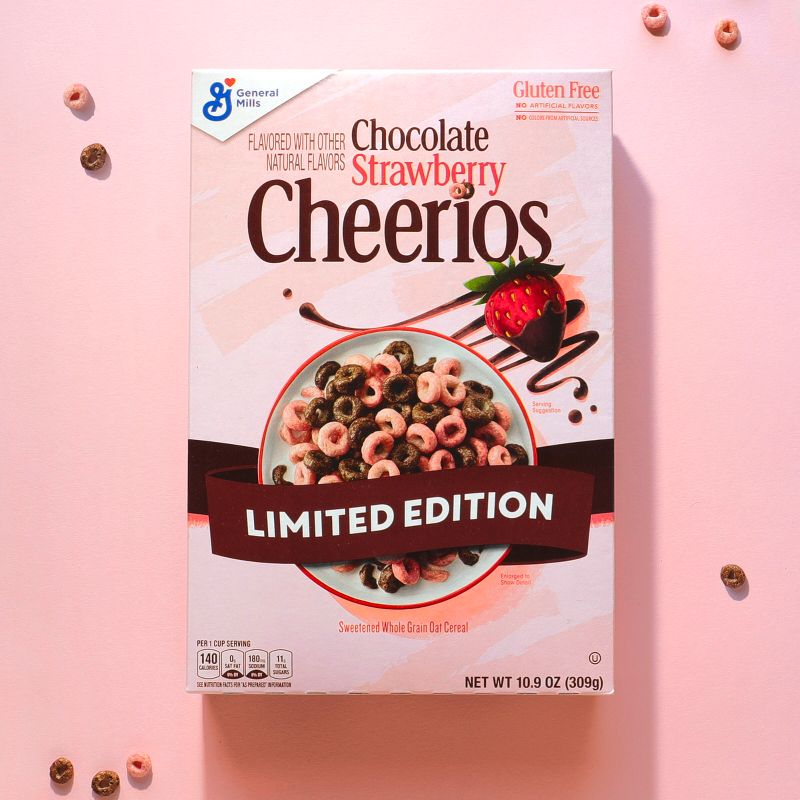Cheerios Chocolate Strawberry Family Size Cereal - 18.5 oz, 4 of 12