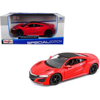 2018 Acura NSX Red with Black Top 1/24 Diecast Model Car by Maisto