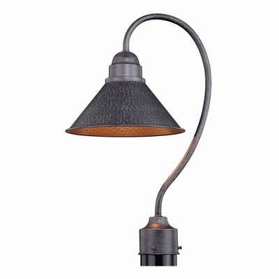 Vaxcel Outland 1 - Light Post Light in  Aged Iron