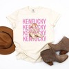 Simply Sage Market Women's Coquette Kentucky Cowgirl Boots Short Sleeve Garment Dyed Tee - 2 of 2