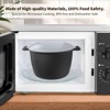Itopfox Professional Large Microwave Cookware, Rice Cooker & Steamer for Vegetables, Safe Mixing & Serving Bowls, Food Storage Container, BPA Free - 3 of 4