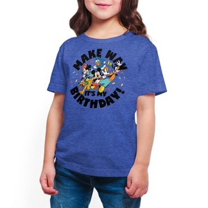 Girls' - Disney - Make Way It's My Birthday Short Sleeve Graphic T-Shirt - 1 of 4