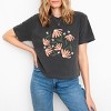 Simply Sage Market Pink Daisies Boxy Crop Top - 2 of 4