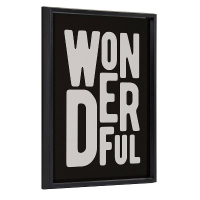 18" x 24" Blake Wonderful by Rocket Jack Framed Printed Wood Black - Kate & Laurel All Things Decor