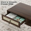 SEVOBAL TV Stands and Consoles Practical Storage Space Versatile Design, User Friendly for Living Room Office Entryway, Brown, 23.2"*47.2"*17.7" - 3 of 4
