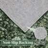 Vintage Rug Living Room Rug Floral Print Rugs with Non-Slip Backing, Low Pile Non-Shedding Area Rug - 4 of 4