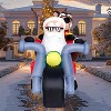 Joyfy 7 FT Christmas Inflatables Decoration, Santa Riding Motorcycle with Reindeer Inflatable with Built-in LED for Xmas Party Outdoor Yard Lawn Décor - 4 of 4