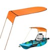 Sun Shade Canopy for Kayak Boat Canoe, Canopy for Single Person, Universal Awning Canopy with Storage Bag for Outdoor Fishing Tricycles - 3 of 4