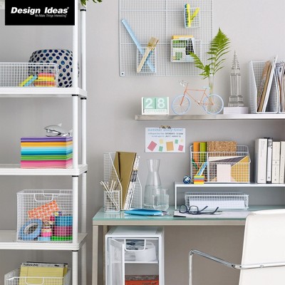 MeshWorks Silver 6-Tier Narrow Metal Storage Shelving Tower