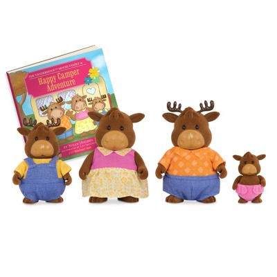 Li'l Woodzeez Miniature Animal Figurine Set - Vanderhoof Moose Family