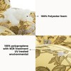 ARTPLAN Outdoor Cushions for Settee,Wicker Loveseat Cushions with Tie,Tufted Patio Cushions 2 U-Shaped Set of 5 Piece,L44xW19，Floral - 3 of 4