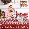 Christmas Duvet Cover Set, 3 Piece Cute Reversible Bedding with 2 Pillow Sham, Soft Quilt Comforter Cover for Bedroom Guest Room Decor - 3 of 4