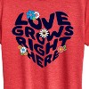 Women's - Instant Message - Love Grows Right Here Short Sleeve Graphic T-Shirt - 2 of 4