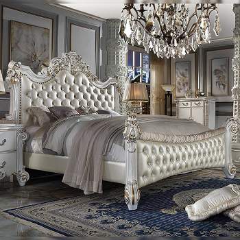 Vendome 96" Queen Bed and Antique Pearl - Acme Furniture