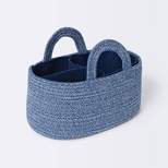Coiled Rope Diaper Caddy with Dividers - Cloud Island™ Navy