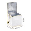 Unique Bargains Non-woven Fabric Thermal Insulated Durable Food Tote White 1 Pc - 2 of 3