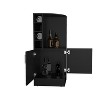 NicBex Buffet Cabinet with Storage 42" Tall Corner Bar Cabinet Sideboard Cabinet with 8 Bottle Cubbies and Double Door for Living Room - 2 of 4