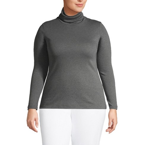 Lands End Women s Supima Cotton Long Sleeve Turtleneck Target