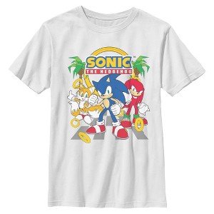 Boys Sonic the Hedgehog Classic Trio Pose T Shirt - 1 of 4
