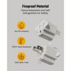 Itopfox 2 to 3 Prong Outlet Adapter, ETL Listed Heavy Duty Wall Plug, Fire-Retardant PBT Material for Old Homes, Travel & Industrial Use (4 Pack) - 4 of 4