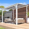CLIHOME 10 ft. x 8 ft. Aluminum Sloped Roof Patio Cover Outdoor Pergola with UV Protection and Rust-Resistant Patio Canopy - 2 of 4