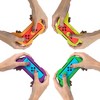 Insten 4 Pack Controller Thumb Grips Compatible with Nintendo Switch Joy-Con Controllers, Purple, Orange, Yellow, Green - 3 of 4