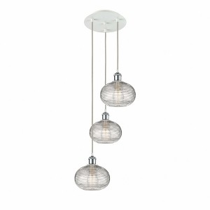 Ithaca - 3 Light Cord Hung Multi Pendant In Industrial Style-25.5 Inches Tall and 14.5 Inches Wide - 1 of 1