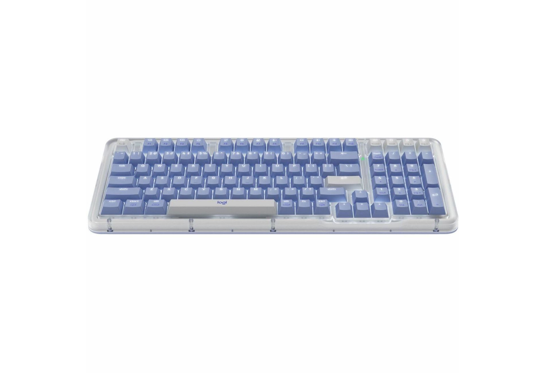 Logitech Alto Keys K98M Wireless Mechanical Keyboard, Customizable Keyboard with Vibration Absorbing Gasket, Backlit Keys, Lilac