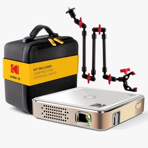 Kodak Luma 75 Ultra Mini Projector, Portable Pico Projector with Overhead Tripod & Case - 1 of 4