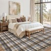 Indoor Modern Geometric Checkered Non Slip Area Rugs, Low Pile Non Slip Floor Carpet for Home Office - 4 of 4
