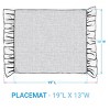 Park Designs Spring Garden White Placemat Set of 4 - 4 of 4