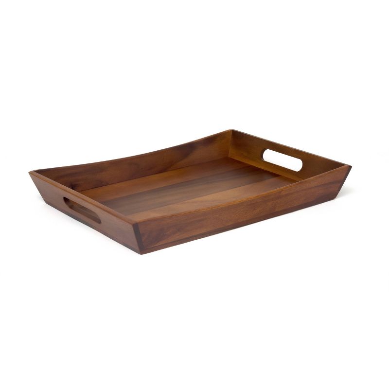 19&#34; x 14&#34; Acacia Curved Serving Tray - Lipper International, 1 of 7