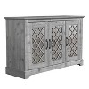 Galano Millicent Wood 45.7 in. 3 Door Wide Sideboard with Adjustable Shelves - 3 of 4