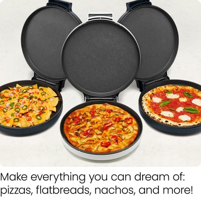 Midnight Blue Electric Countertop Pizza Oven with Nonstick Plates