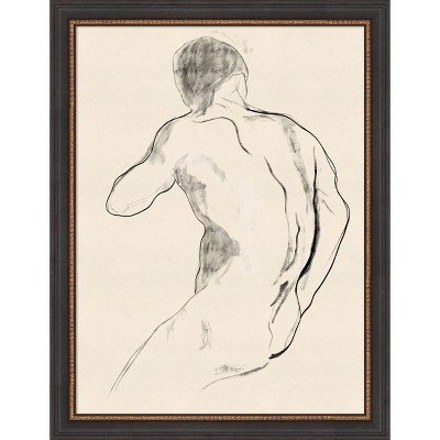 Amanti Art The Athlete by Roberto Moro Wood Framed Wall Art Print