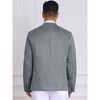 INSPIRE CHIC Men's Casual Stand Collar Single Breasted Suede Blazer - 3 of 4