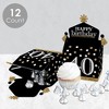 Big Dot of Happiness Adult 40th Birthday - Gold - Treat Box Party Favors - Birthday Party Goodie Gable Boxes - Set of 12 - 3 of 4