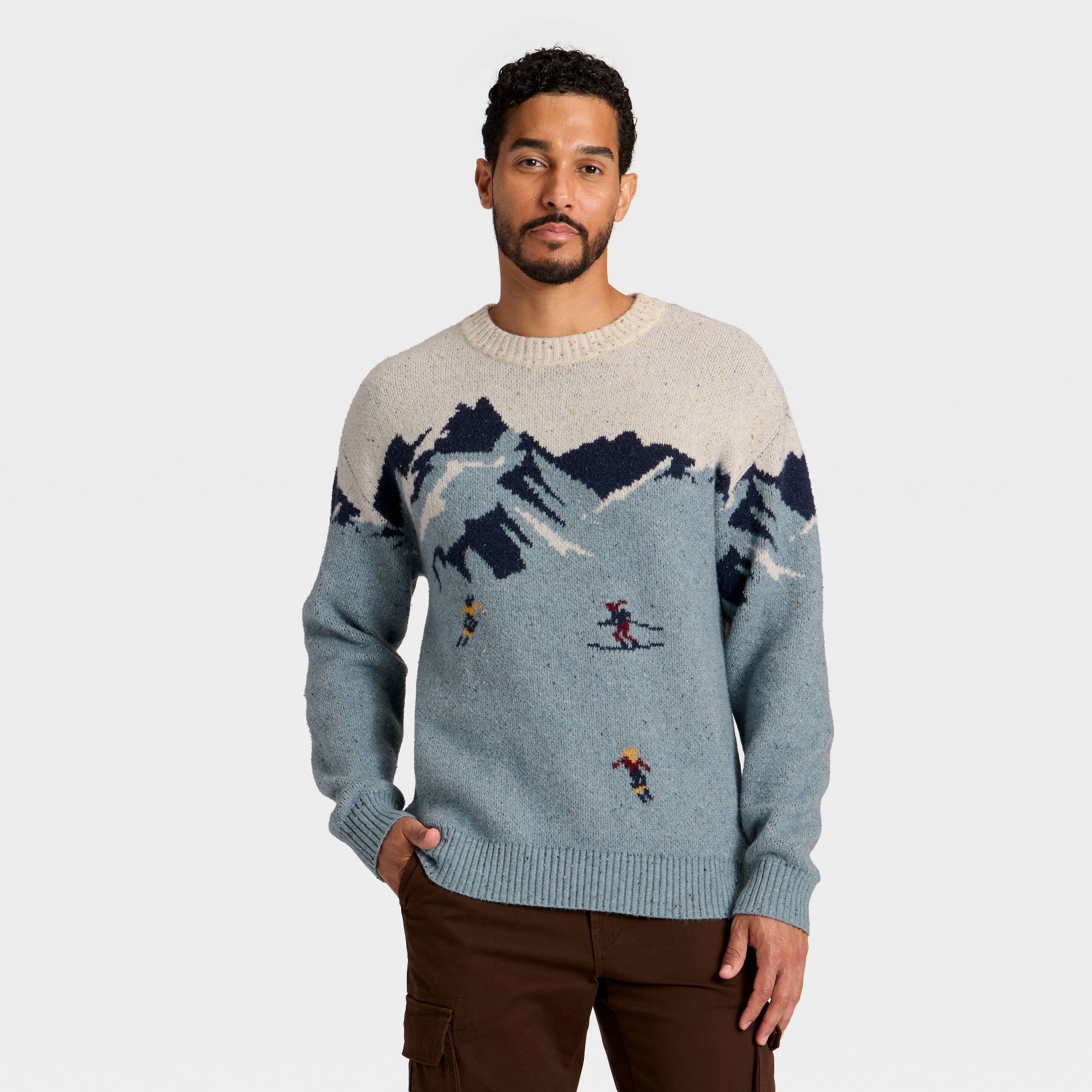 Men's Ski Scenic Sweater - Goodfellow & Co™ Blue