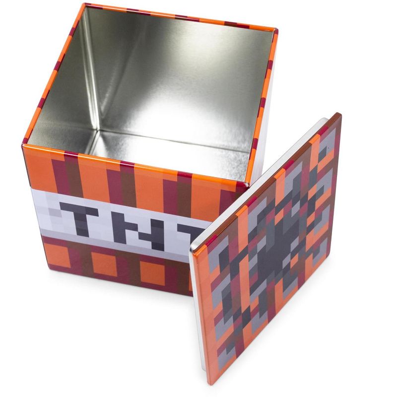 Ukonic Minecraft TNT Tin Storage Box Cube Organizer with Lid | 4 Inches, 2 of 8