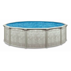 Aquarian Khaki Venetian 15' x 52" Steel Frame DIY Above-Ground Backyard Pool – Pool Only (Accessories Sold Separately) - 1 of 4