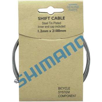 Shimano Zinc Derailleur Galvanized Cable 1.2 x 2100mm 10-pack