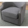 Rotatable Swivel Chair with PU Leather Upholstery for the Living Room - 3 of 4