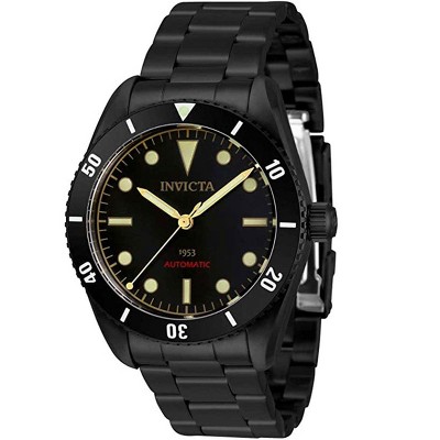 Invicta 34337 Men's Pro Diver Black Stainless Steel Bracelet Watch