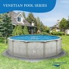 Aquarian Khaki Venetian 15 by 52 inches Round Circle Above Ground Swimming Pool Kit with Sand Filter and Pump, and A Frame Ladder for Backyards - 2 of 4