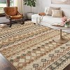Runner Rug Vintage Distressed Geometric Hallway Carpet Machine Washable Non-Slip Indoor Long Rug Non-Shedding Accent Carpet - 2 of 4