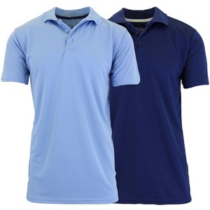 Galaxy By Harvic Men's Tagless Dry-Fit Moisture-Wicking Polo Shirt - 1 of 2