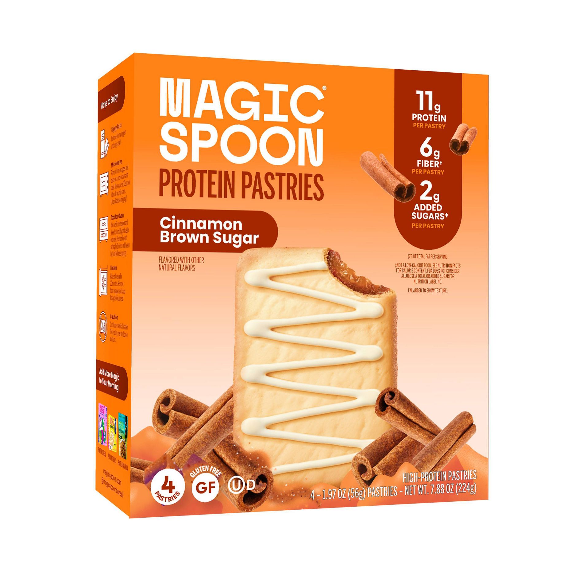 MAGIC SPOON Brown Sugar Protein Toaster Pastries - 7.8oz/4ct