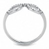 Slickblue Women's Clear CZ Ring in Polished Stainless Steel - Lightweight, Stackable Band, Sizes 5-10 - 4 of 4