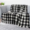 PiccoCasa Chenille Couch Sofa Chair Bed Living Room Throw Blankets with Fringe Tassel Lightweight 1 Pc - 2 of 4
